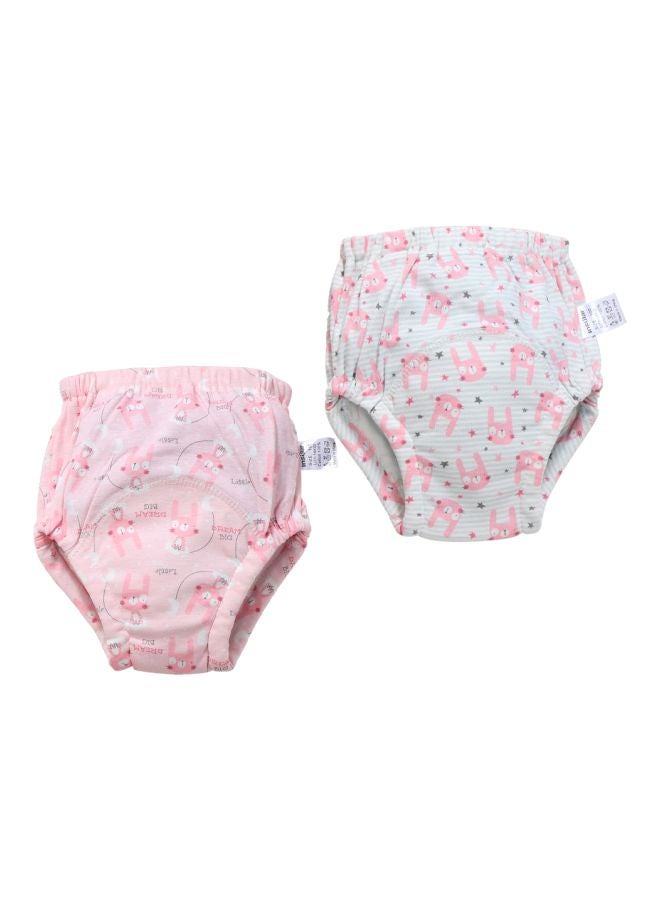 مجموعة سراويل للتدريب على النونية مصنوعة من القطن وجيدة التهوية ومكونة من 6 طبقات بمقاس L لوزن 11-14كجم ومكونة من قطعتين - Image 1